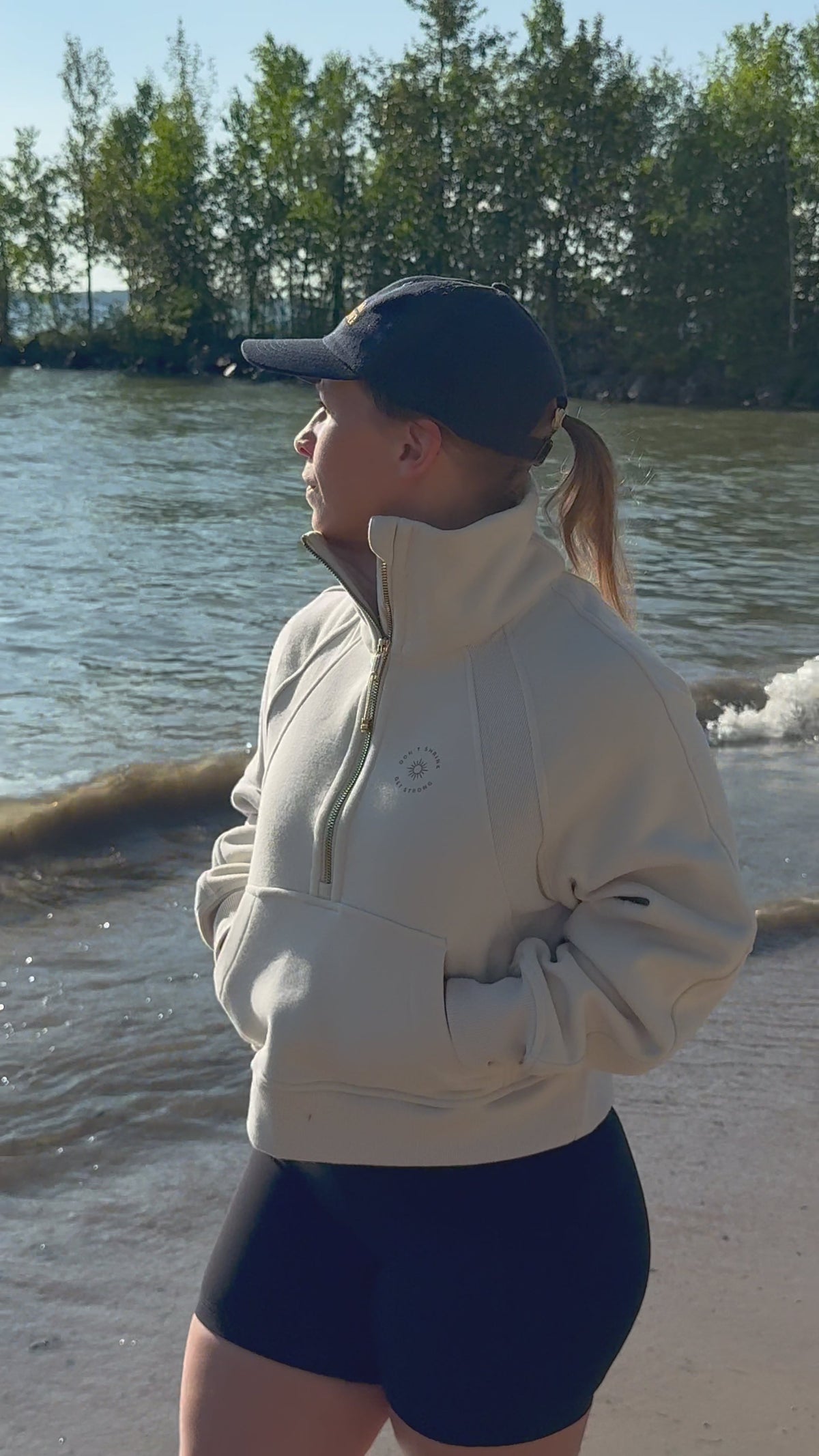 The Horizon Cropped Zip Sweatshirt