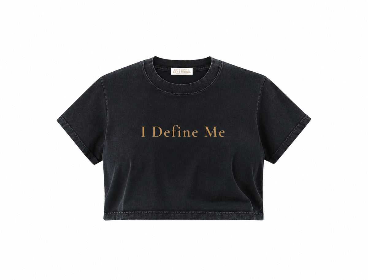 I Define Me Cropped Boxy Tee