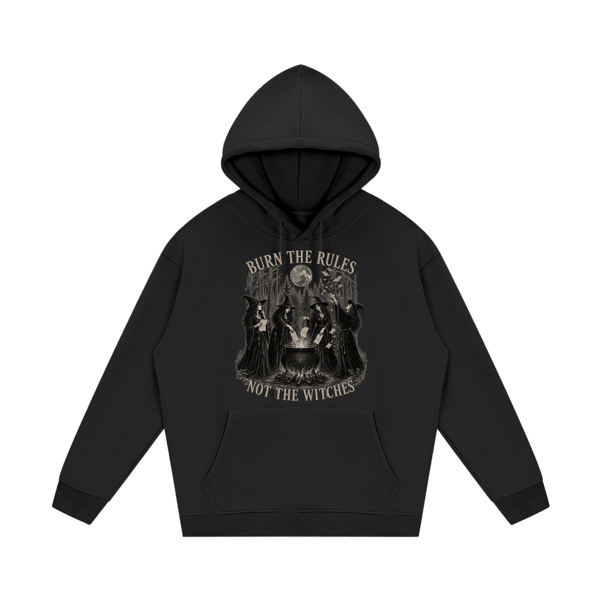 Burn The Rules Not The Witches Fleece Hoodie