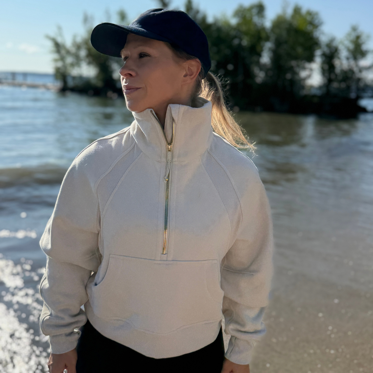 The Horizon Cropped Zip Sweatshirt