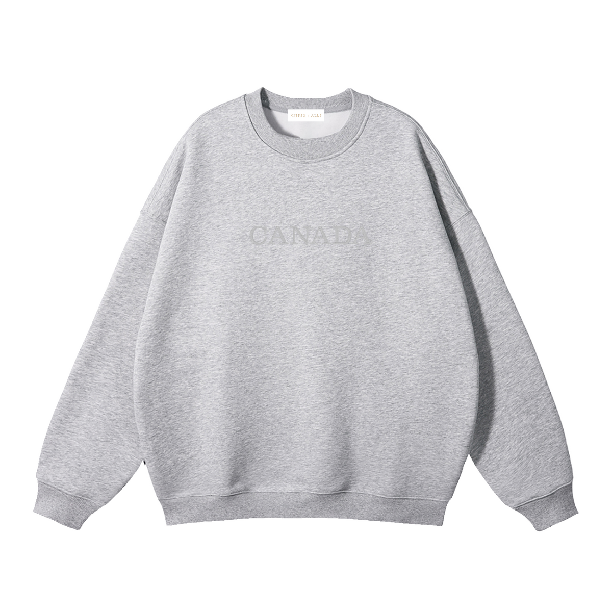 Canada Embroidered Fleeced Crewneck