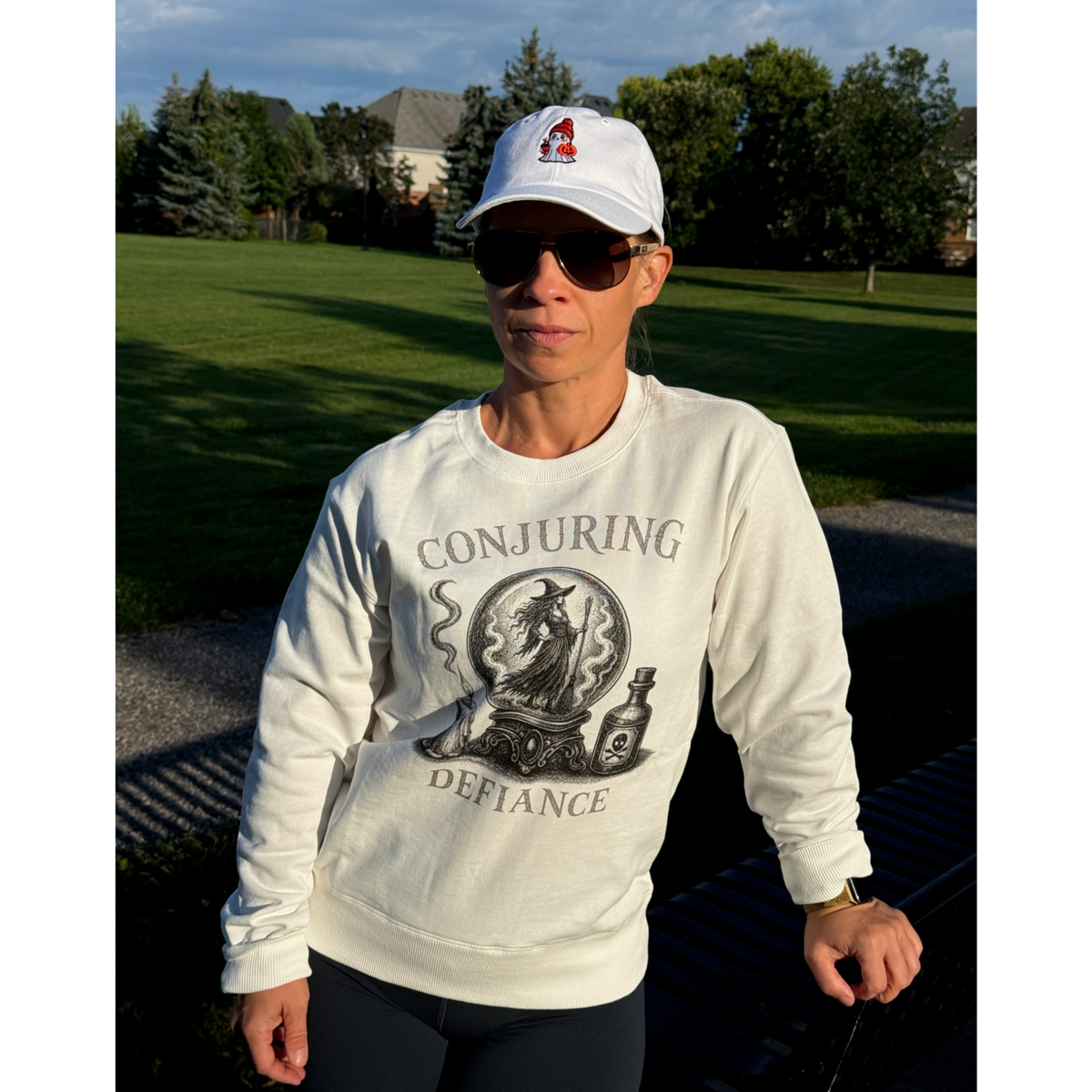 Conjuring Defiance Oversized Crewneck Sweatshirt