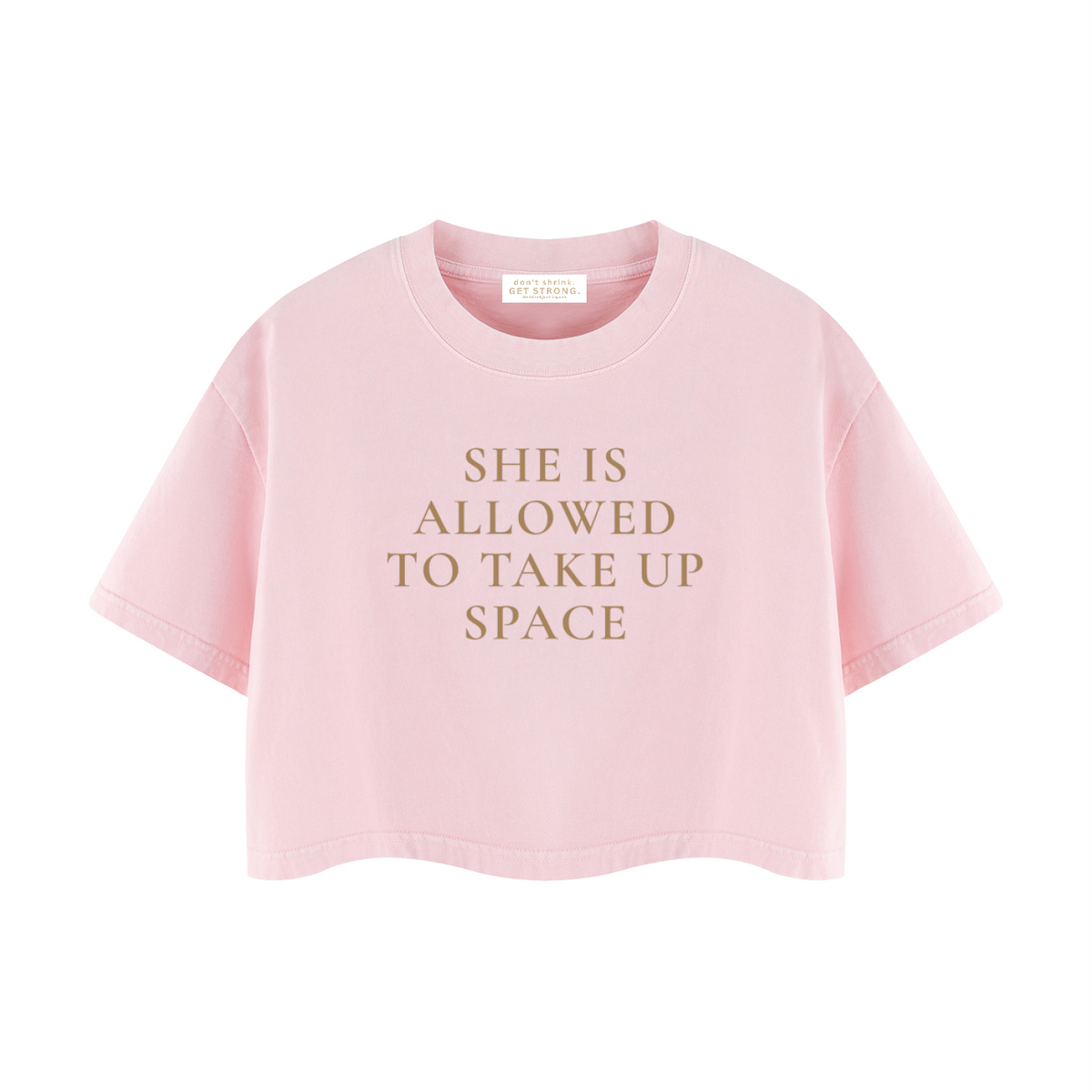 Myself. Confident. Cropped Boxy Tee
